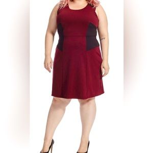 Isabel + Alice Marsala scuba dress. Size 3X